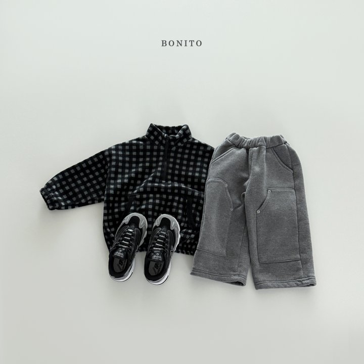 <b>BONITO衛衣</b>Winter 미니체크반집업  70-140CM