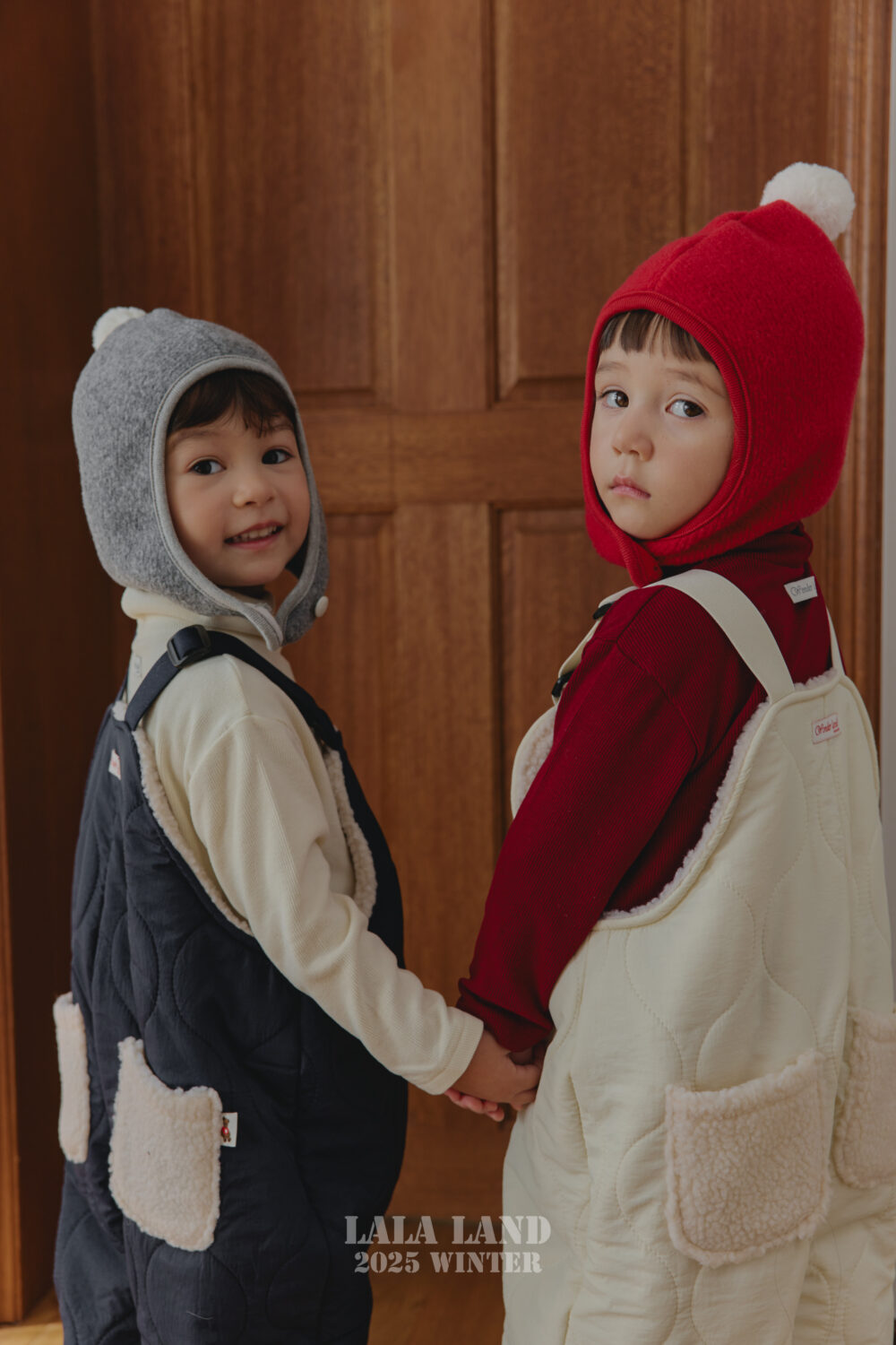 <b>LALALAND帽子</b>Winter 폼폼 귀돌이 비니 75-120CM