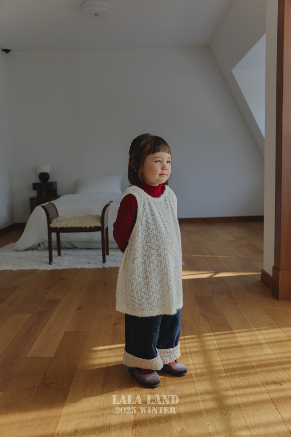 <b>LALALAND洋裝</b>Winter 캔디 레이어드 원피스 75-120CM