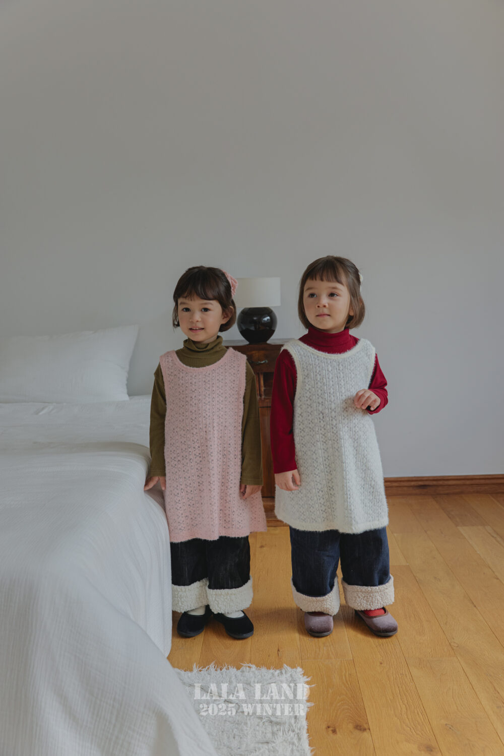 <b>LALALAND洋裝</b>Winter 캔디 레이어드 원피스 75-120CM