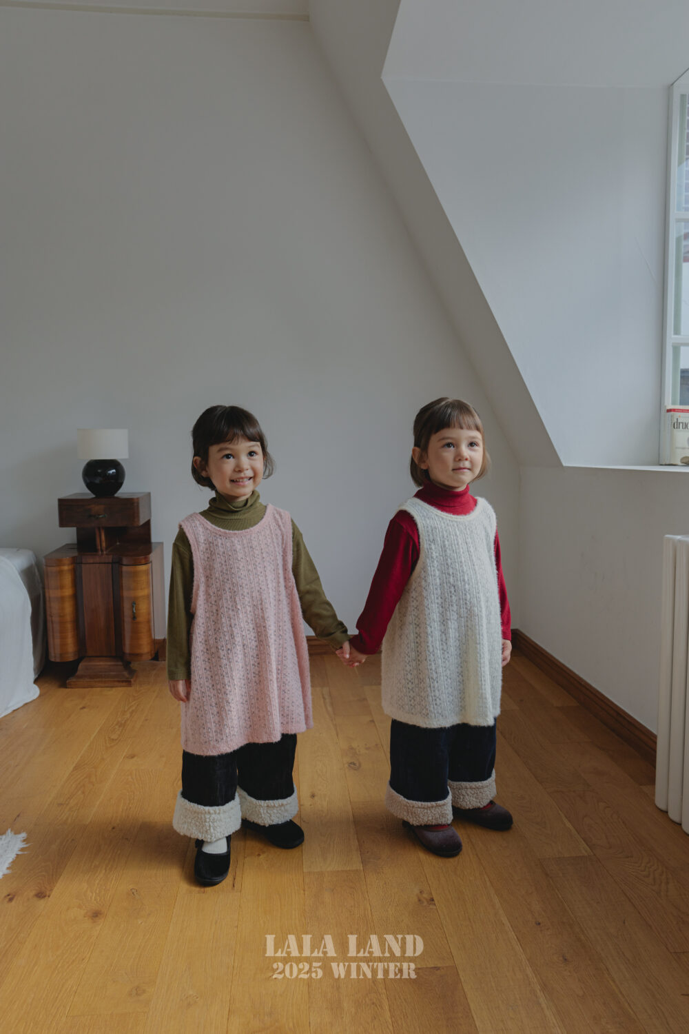 <b>LALALAND洋裝</b>Winter 캔디 레이어드 원피스 75-120CM