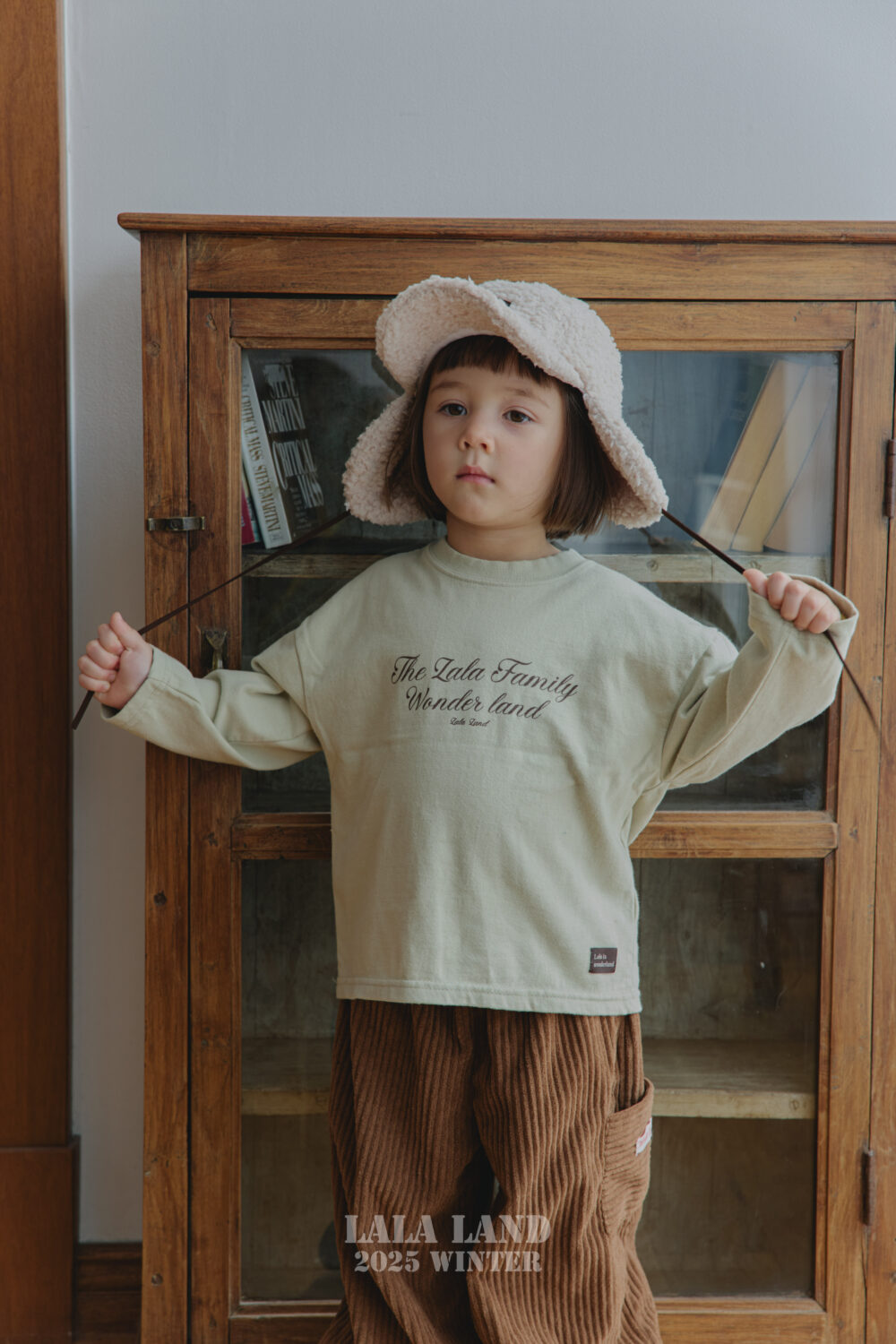 <b>LALALAND帽子</b>Winter 베어 귀달이 캡 75-120CM