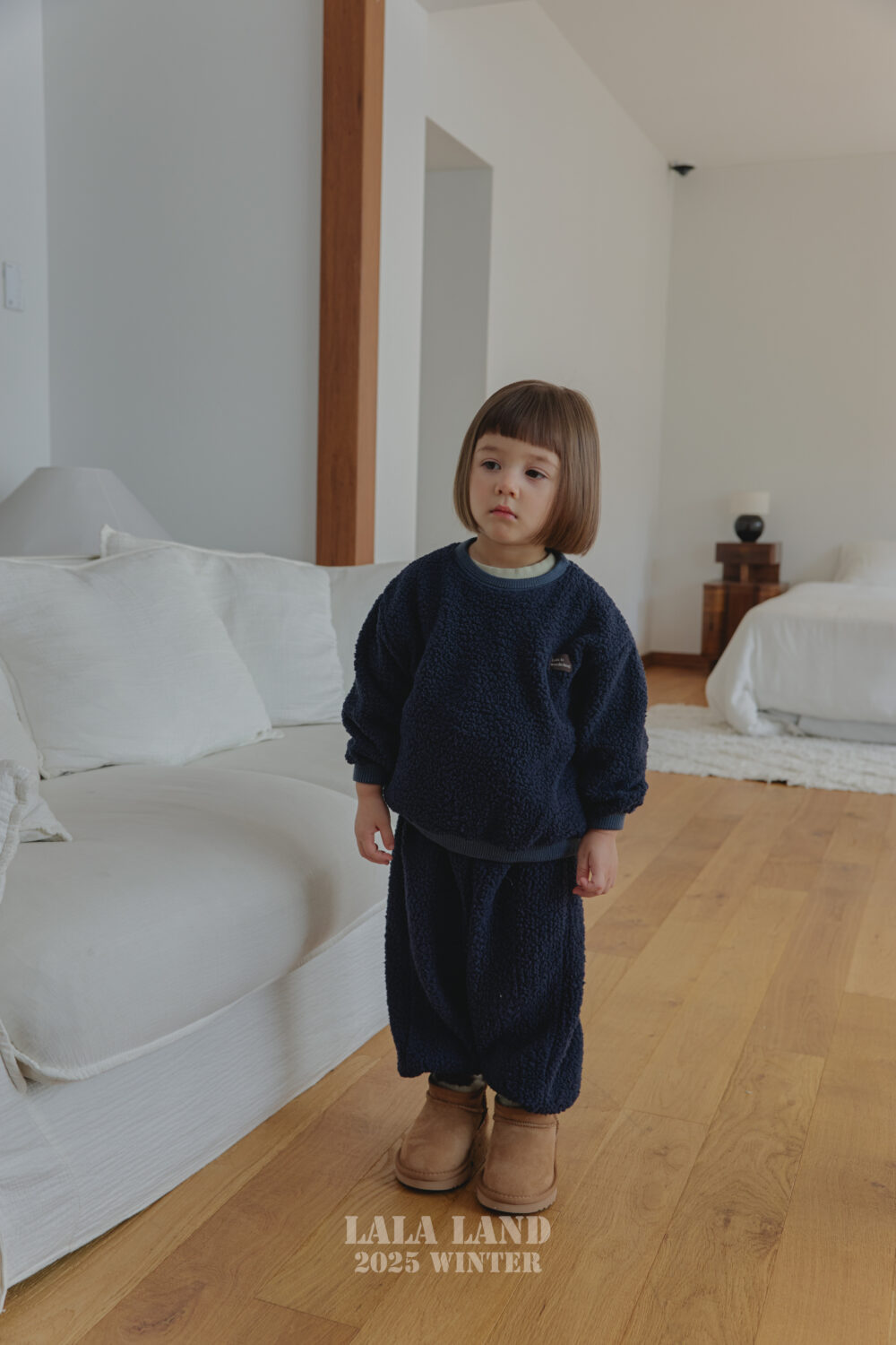 <b>LALALAND褲子</b>Winter 뽀글 조거 팬츠 75-120CM