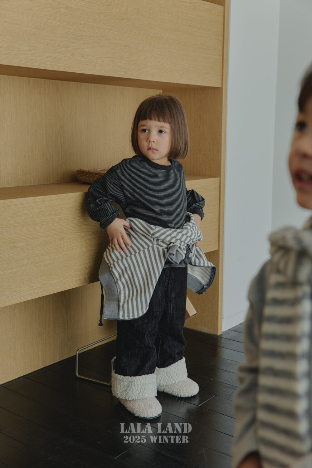 <b>LALALANDT恤</b>Winter 줄 톤톤 티셔츠  75-120CM