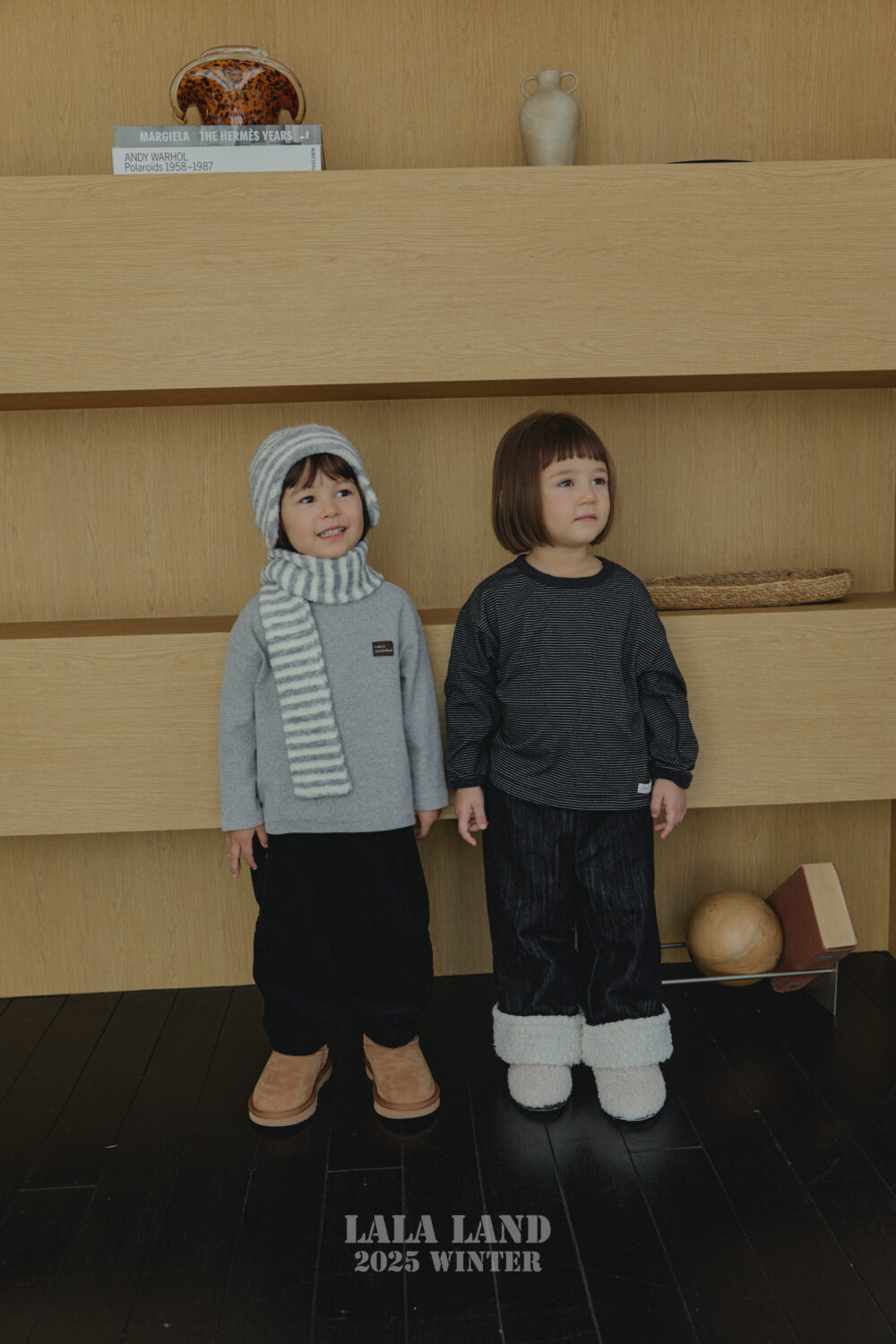 <b>LALALANDT恤</b>Winter 줄 톤톤 티셔츠  75-120CM