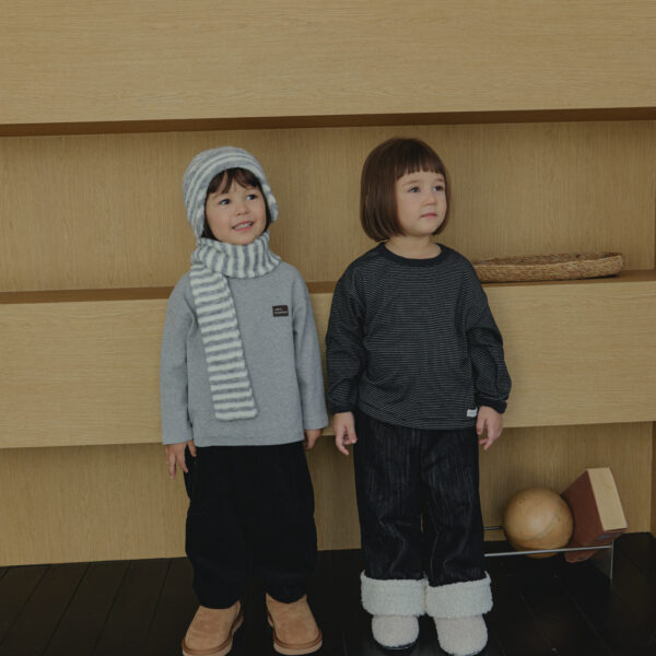 <b>LALALANDT恤</b>Winter 줄 톤톤 티셔츠  75-120CM