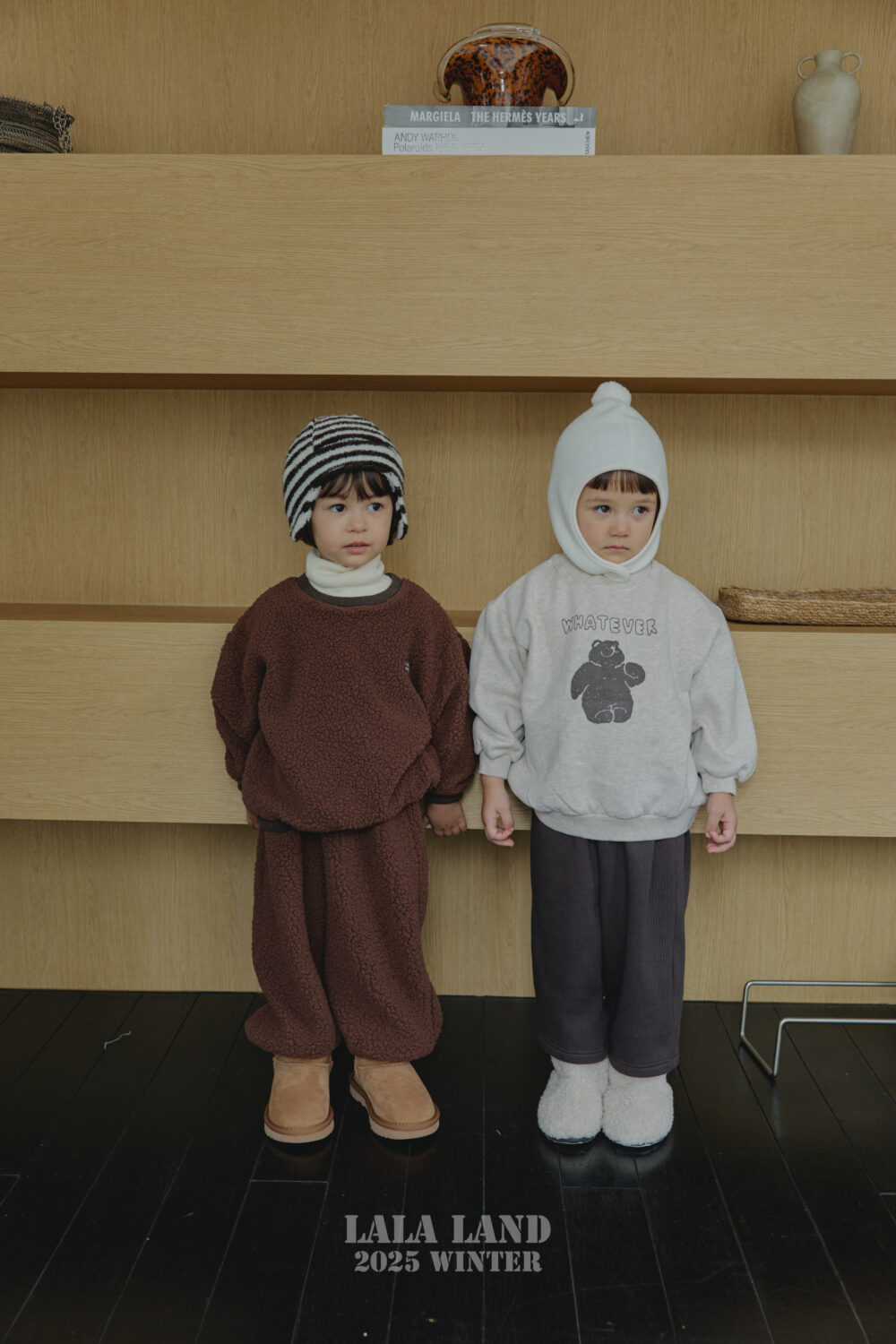 <b>LALALAND褲子</b>Winter 뽀글 조거 팬츠 75-120CM