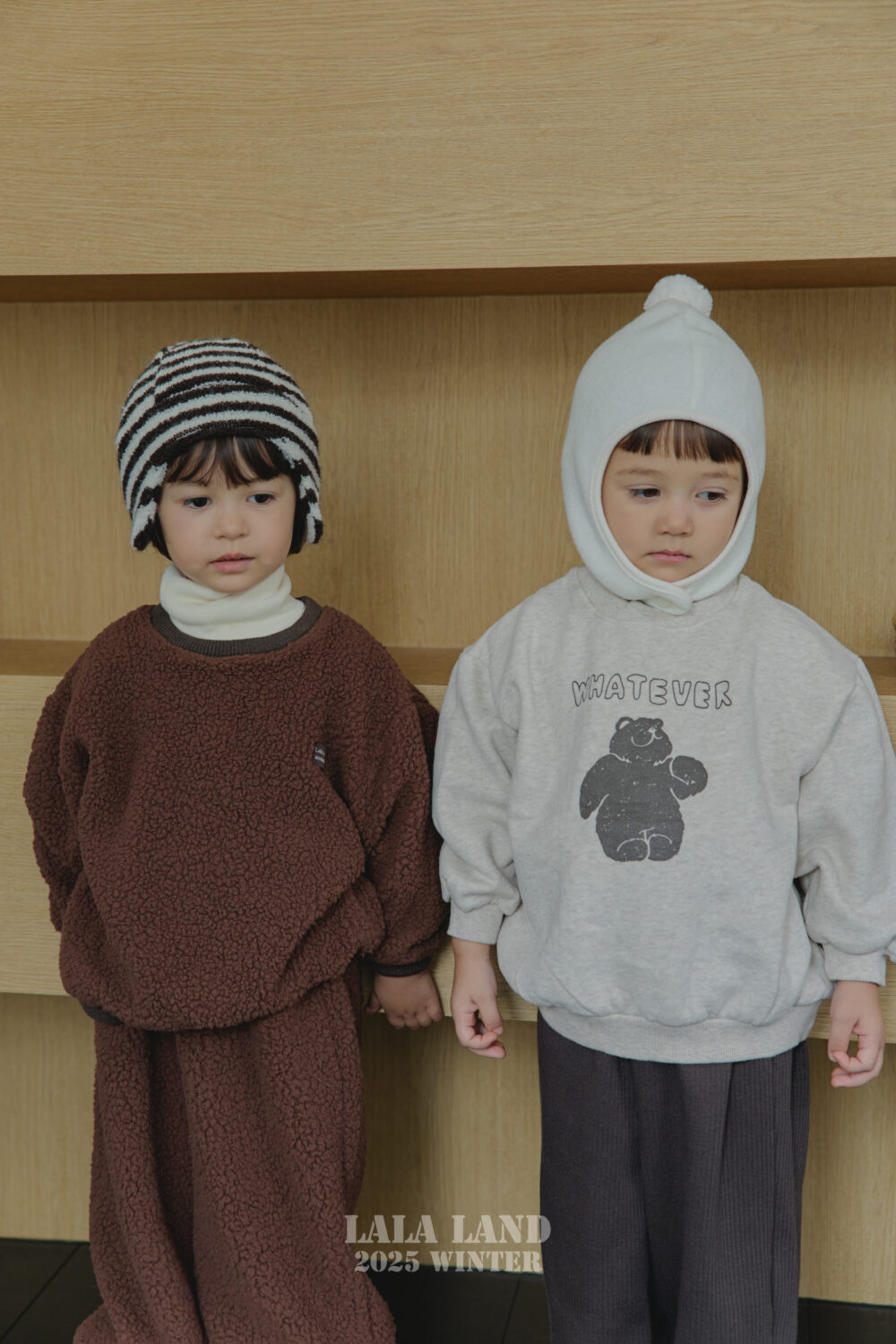 <b>LALALAND帽子</b>Winter 폼폼 귀돌이 비니 75-120CM