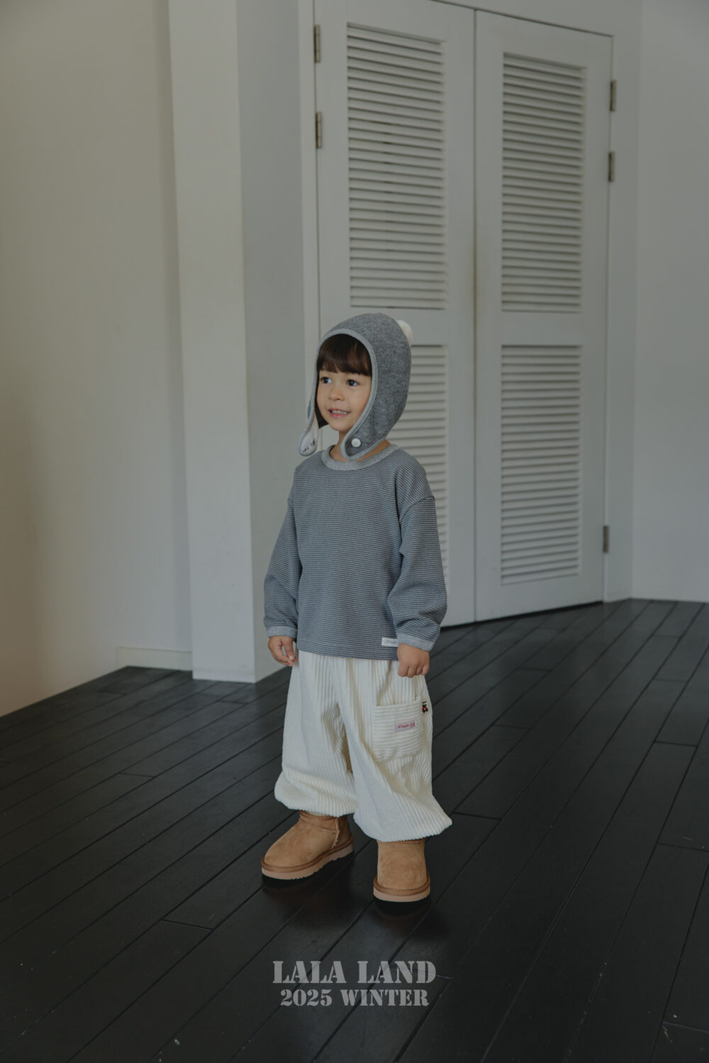 <b>LALALANDT恤</b>Winter 줄 톤톤 티셔츠  75-120CM