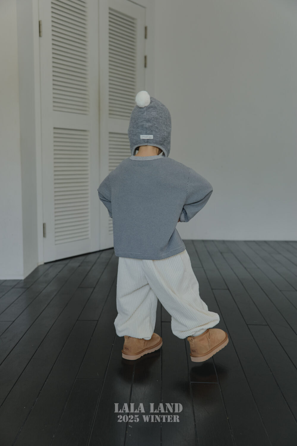 <b>LALALAND褲子</b>Winter 골덴 카고 조거 팬츠 75-120CM