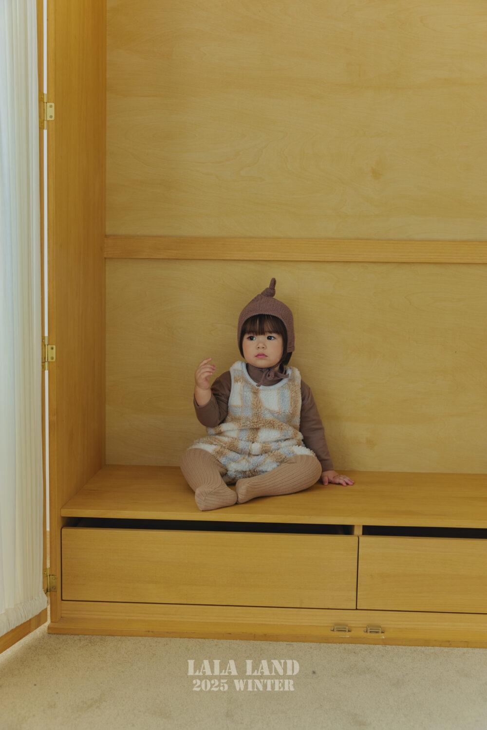 <b>LALALAND內搭褲</b>Winter 니트 골지 유발레깅스   6-20M