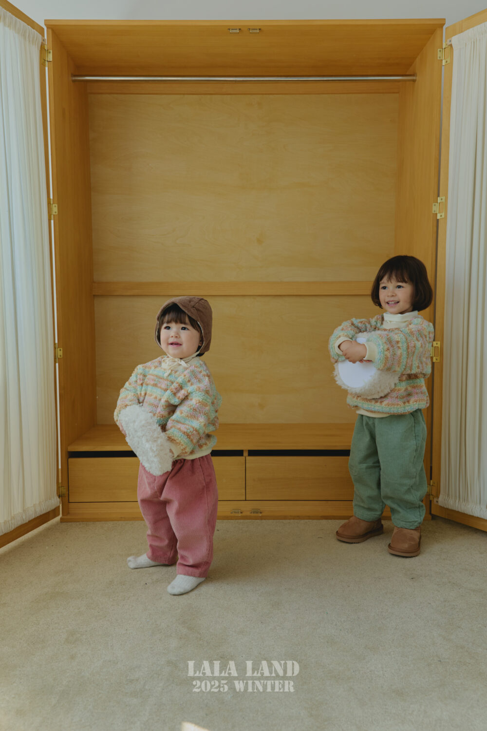 <b>LALALAND褲子</b>Winter 골덴 기모 바지 75-120CM