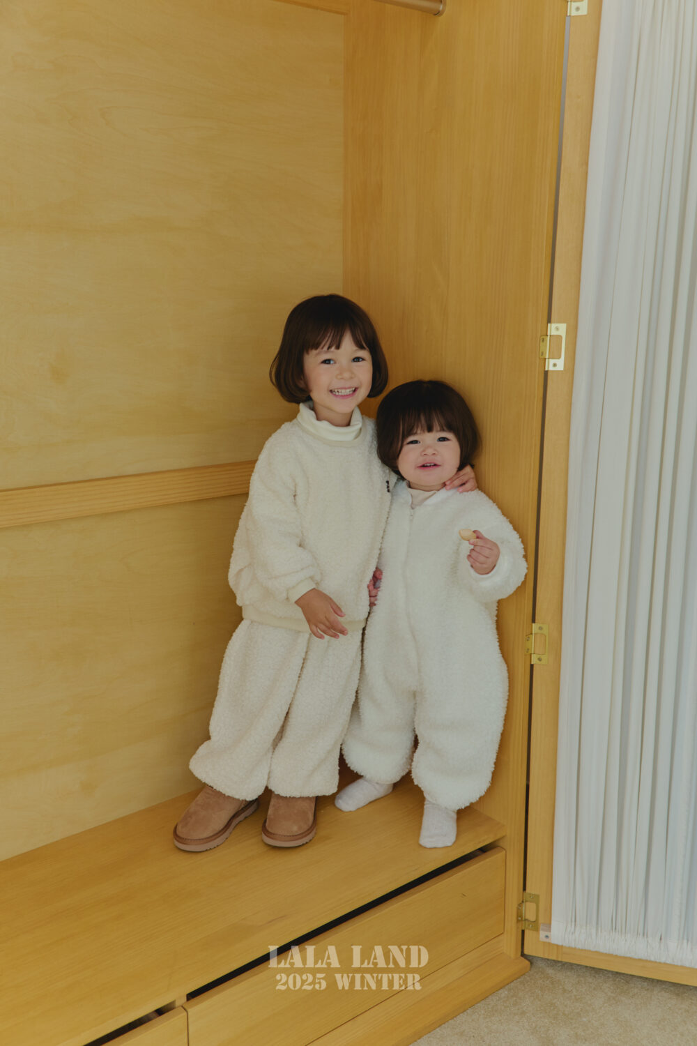 <b>LALALAND褲子</b>Winter 뽀글 조거 팬츠 75-120CM