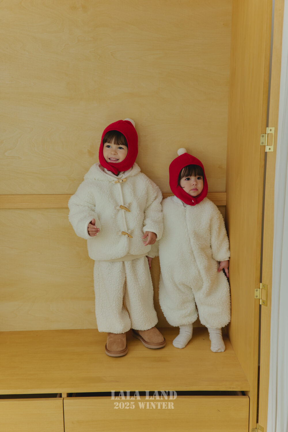 <b>LALALAND褲子</b>Winter 뽀글 조거 팬츠 75-120CM