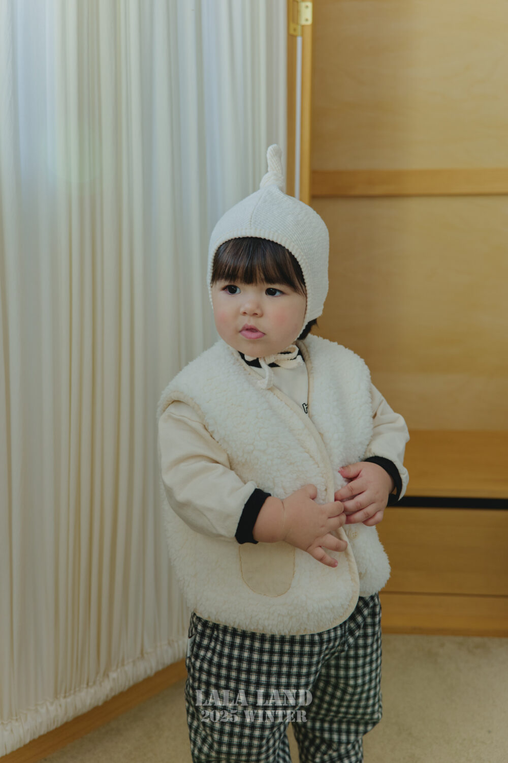 <b>LALALAND帽子</b>Winter피치 꼭지비니  6-20M