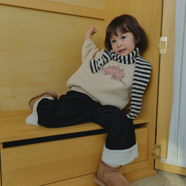 <b>LALALAND褲子</b>Winter 베어 데님 팬츠 75-120CM