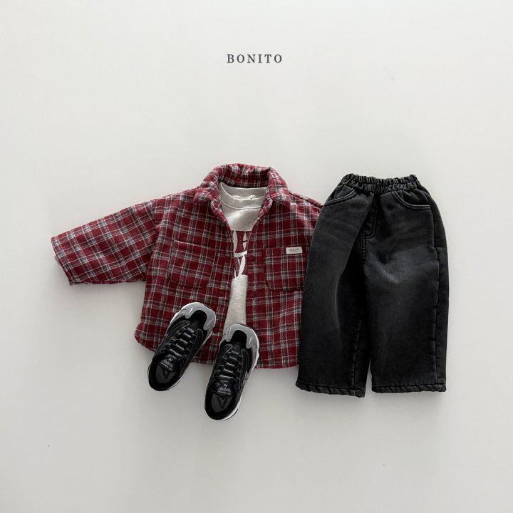 <b>BONITO襯衫</b>Winter 체크본딩셔츠 70-140CM