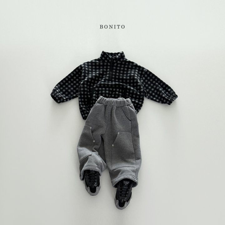 <b>BONITO衛衣</b>Winter 미니체크반집업  70-140CM