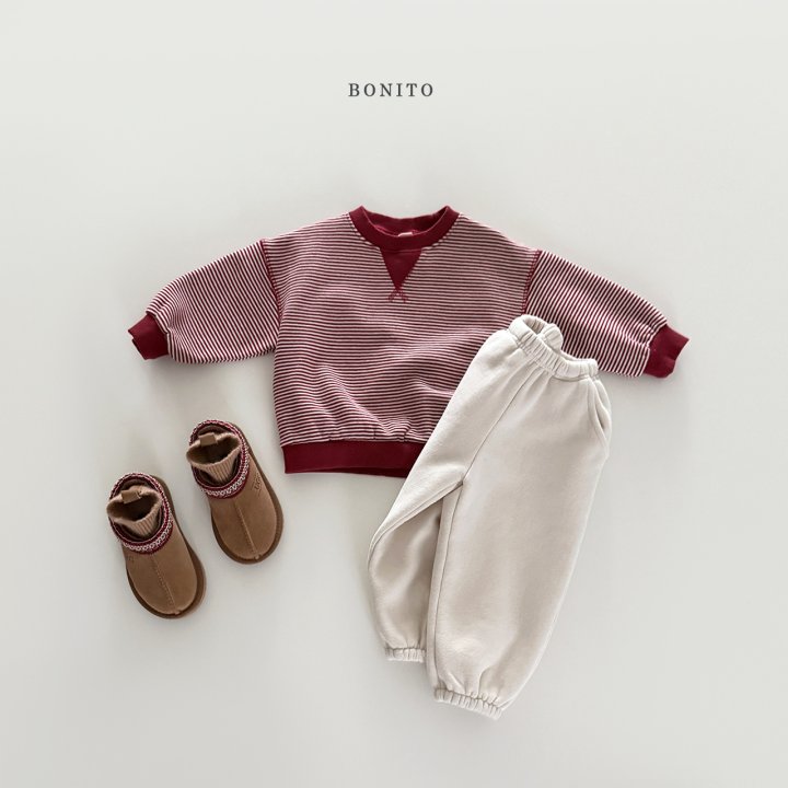 <b>BONITO衛衣</b>Winter 잔줄삼각비죠맨투맨 70-140CM