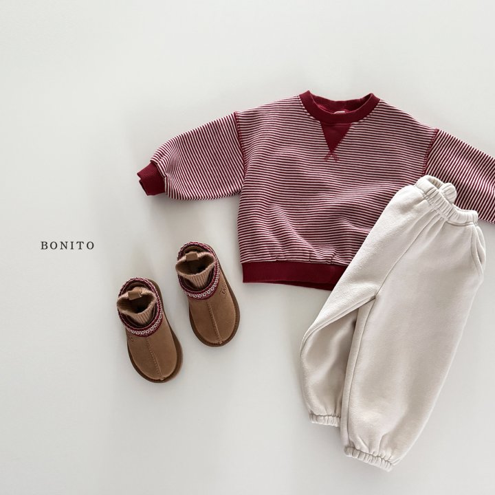 <b>BONITO衛衣</b>Winter 잔줄삼각비죠맨투맨 70-140CM