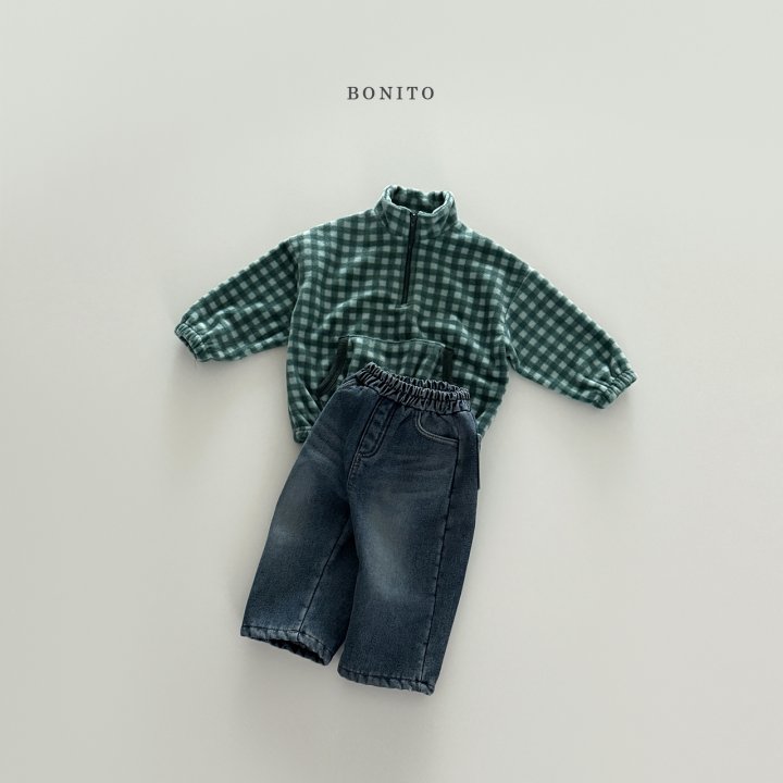 <b>BONITO衛衣</b>Winter 미니체크반집업  70-140CM