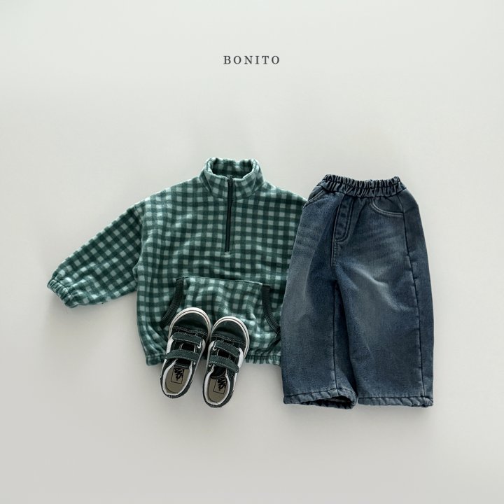 <b>BONITO衛衣</b>Winter 미니체크반집업  70-140CM