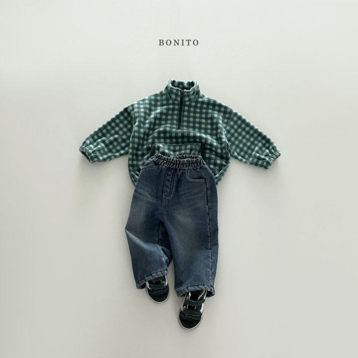 <b>BONITO衛衣</b>Winter 미니체크반집업  70-140CM