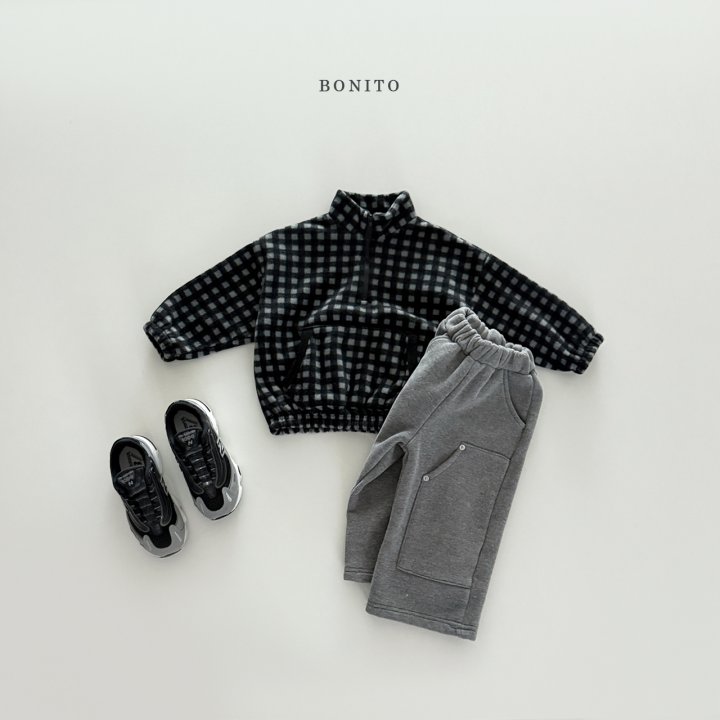 <b>BONITO衛衣</b>Winter 미니체크반집업  70-140CM