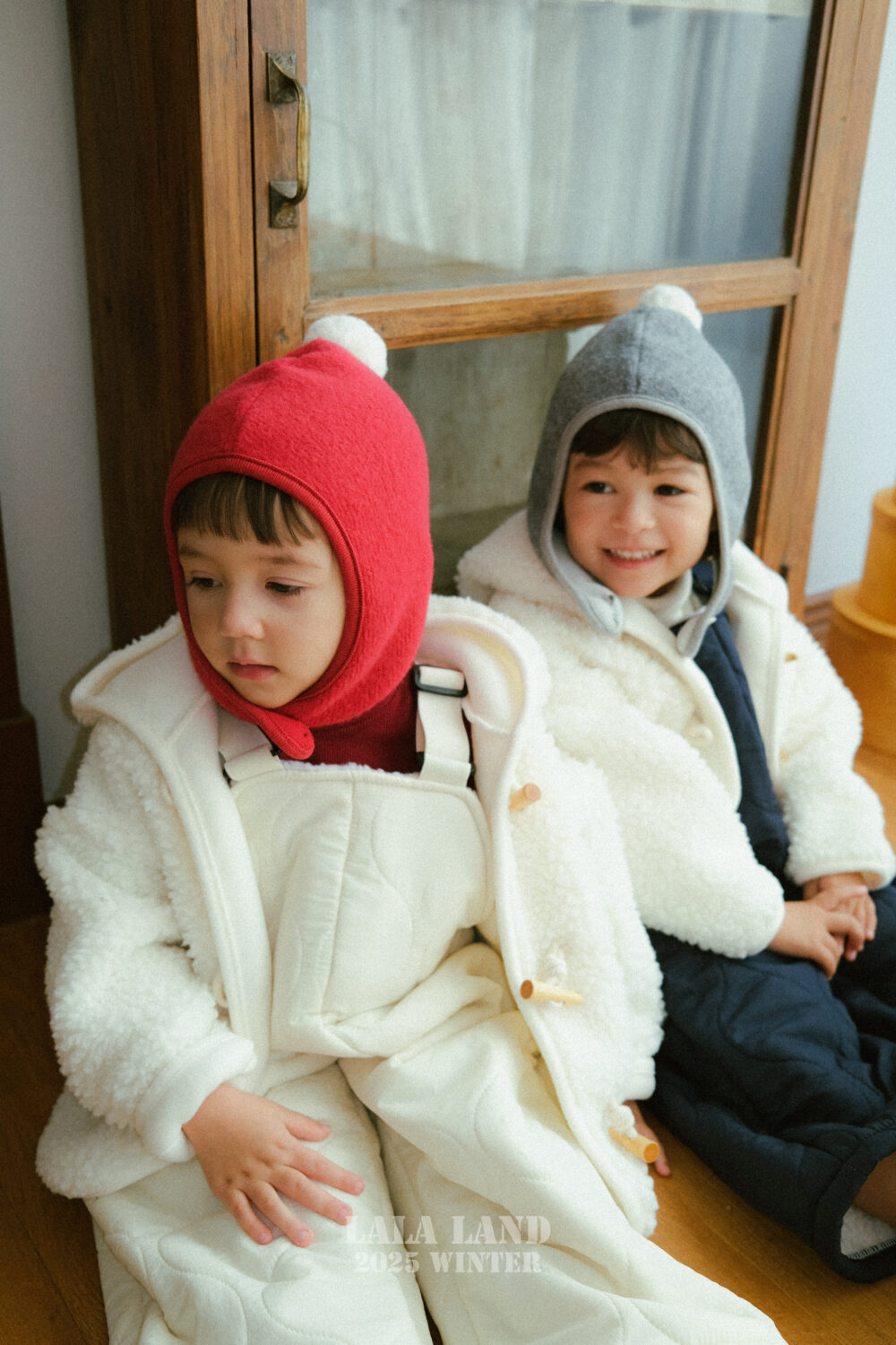 <b>LALALAND帽子</b>Winter 폼폼 귀돌이 비니 75-120CM