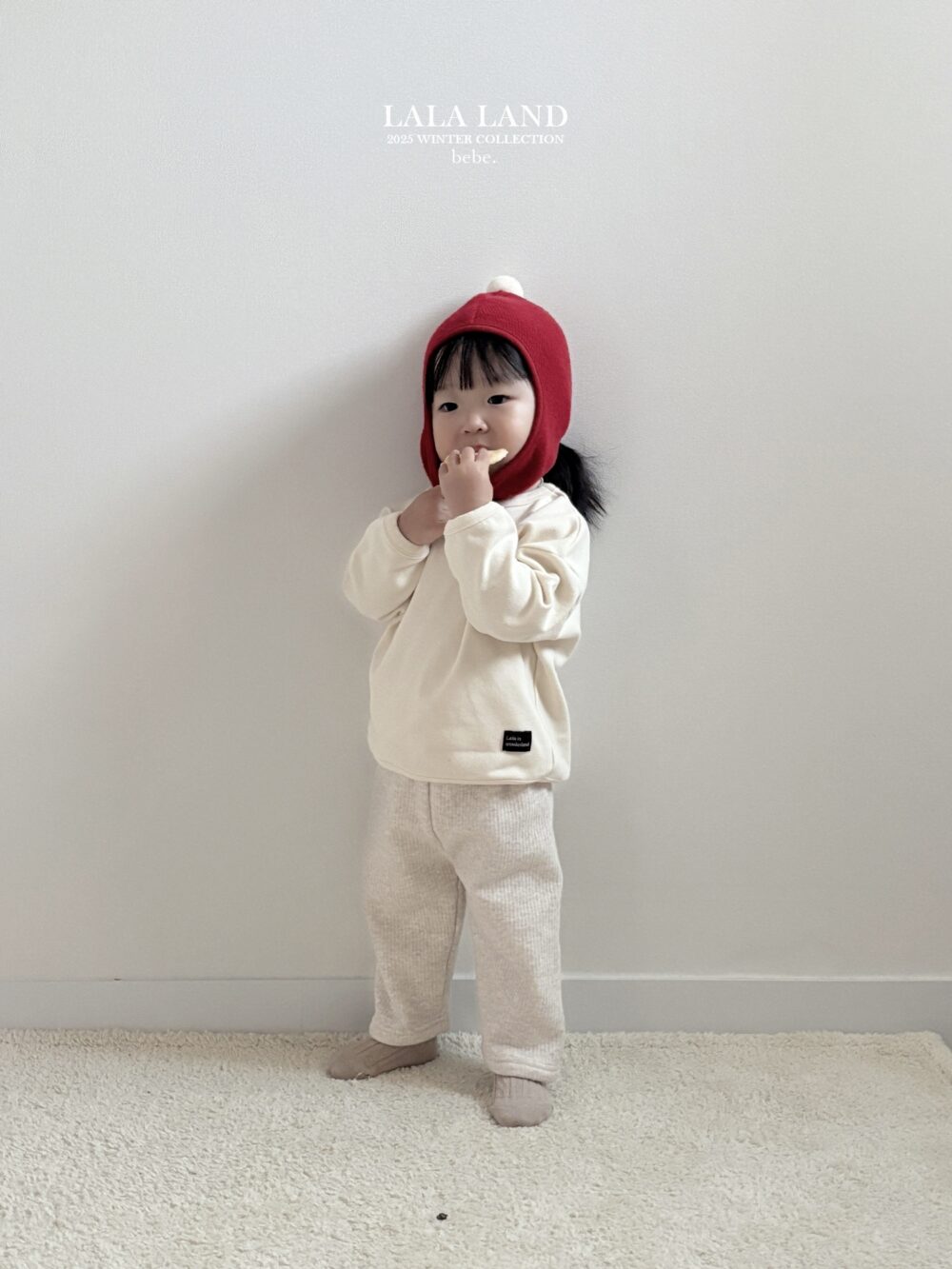 <b>LALALAND褲子</b>Winter 포켓 밍크 바지  6-20M