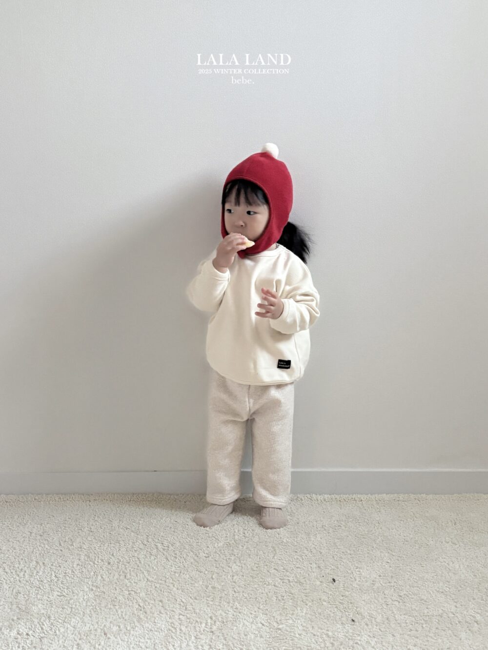 <b>LALALAND褲子</b>Winter 포켓 밍크 바지  6-20M