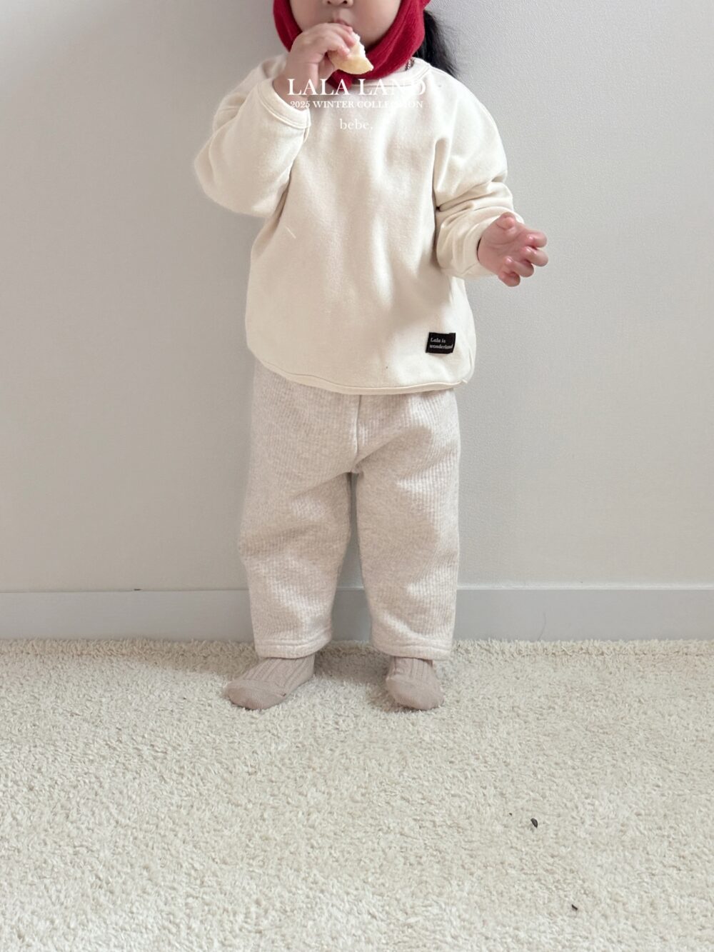 <b>LALALAND衛衣</b>Winter피치 랍빠 맨투맨  6-20M