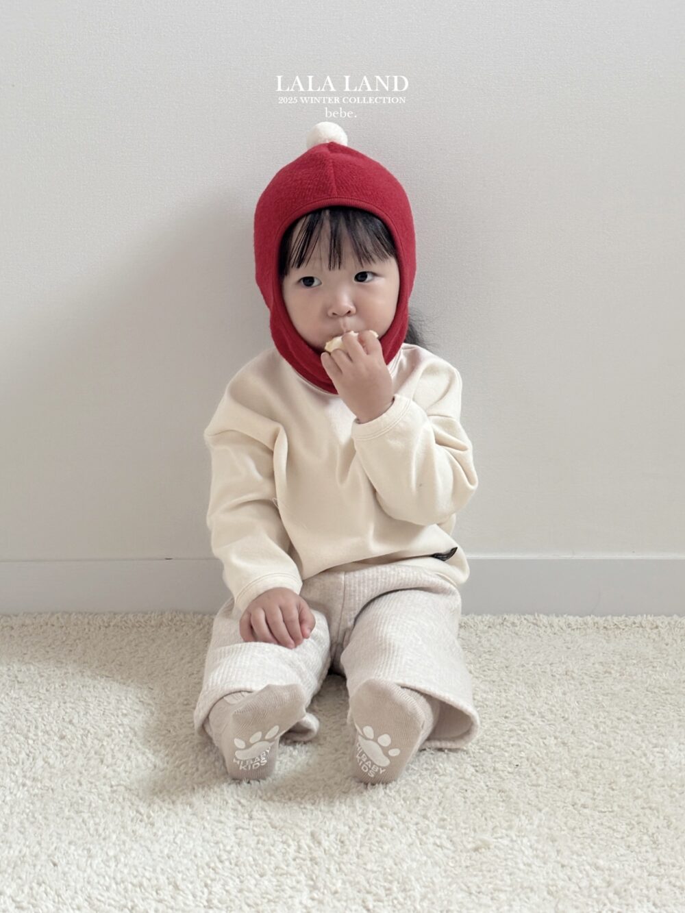 <b>LALALAND褲子</b>Winter 포켓 밍크 바지  6-20M