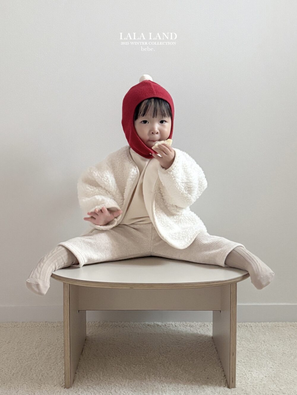 <b>LALALAND褲子</b>Winter 포켓 밍크 바지  6-20M