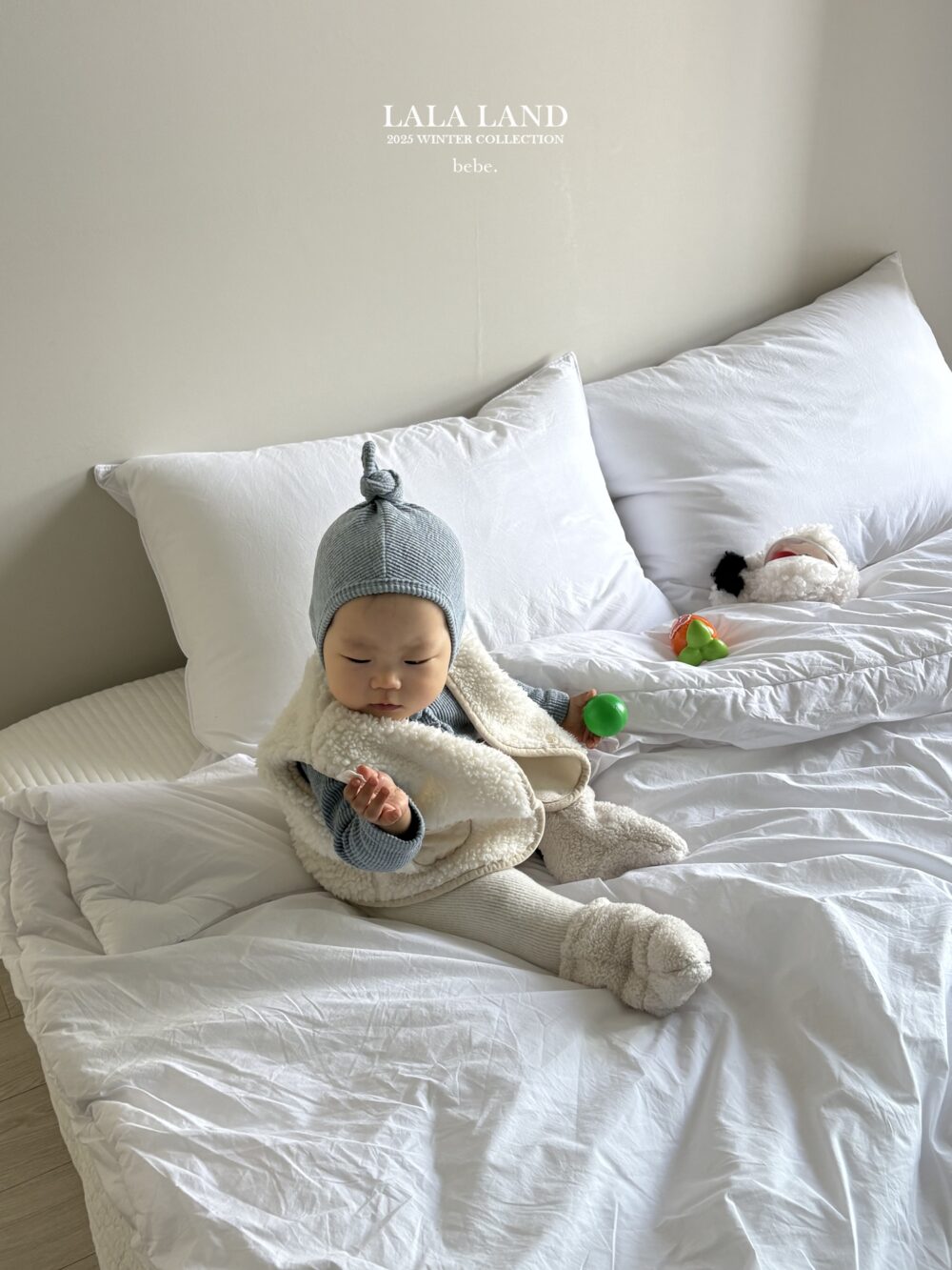 <b>LALALAND帽子</b>Winter피치 꼭지비니  6-20M