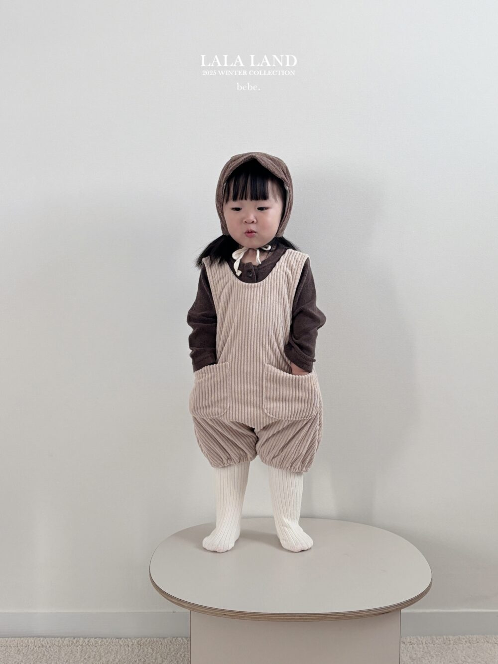 <b>LALALAND吊帶褲</b>Winter기모골덴 멜빵  6-20M