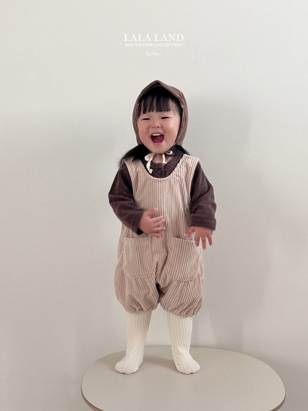 <b>LALALAND吊帶褲</b>Winter기모골덴 멜빵  6-20M