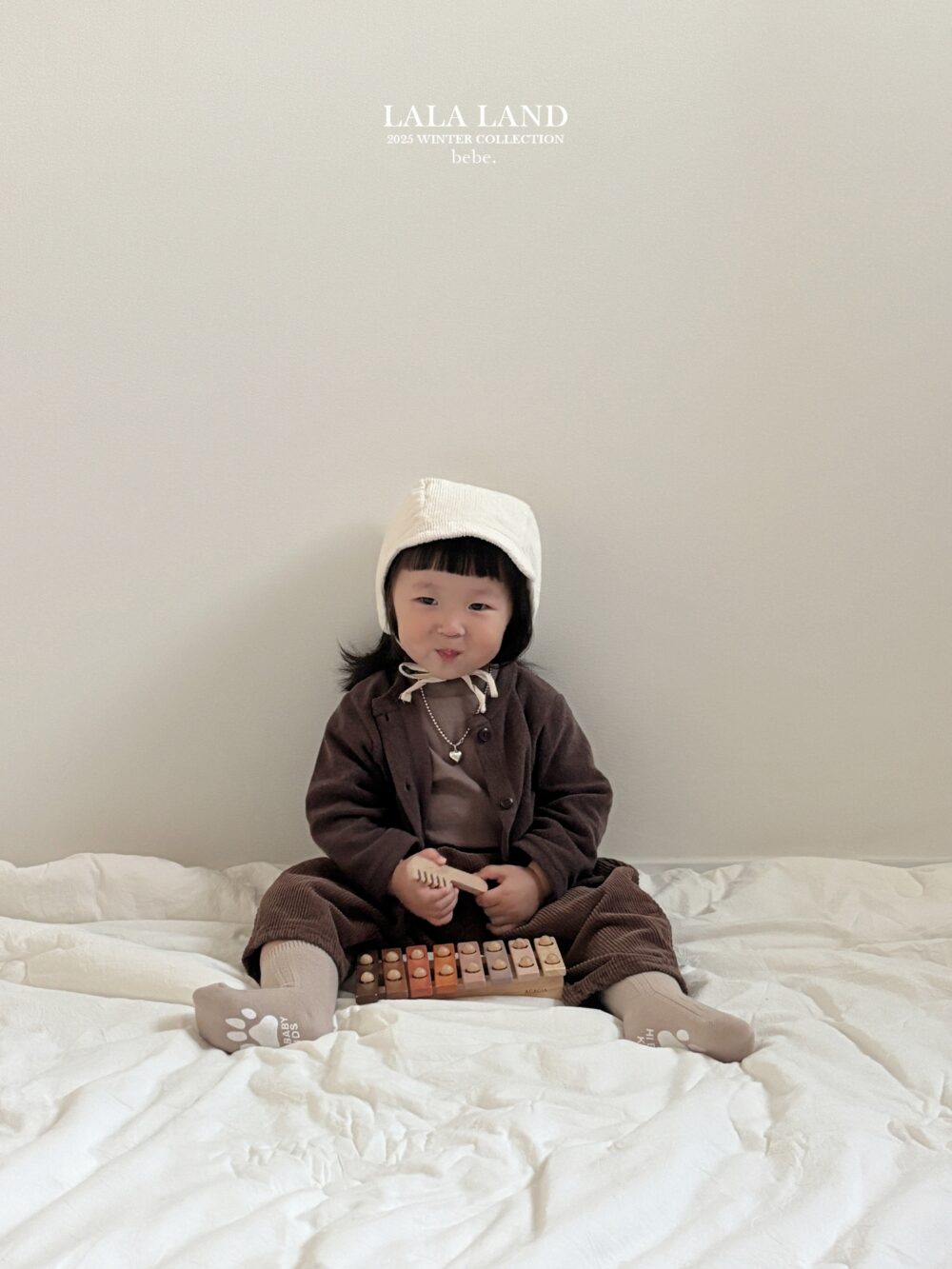 <b>LALALAND罩衫</b>Winter 피치 랍빠 가디건  6-20M