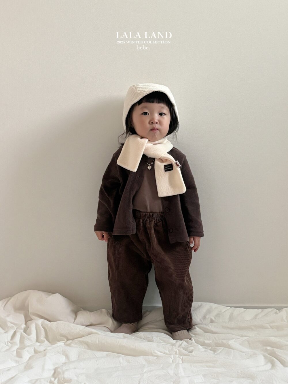 <b>LALALAND罩衫</b>Winter 피치 랍빠 가디건  6-20M