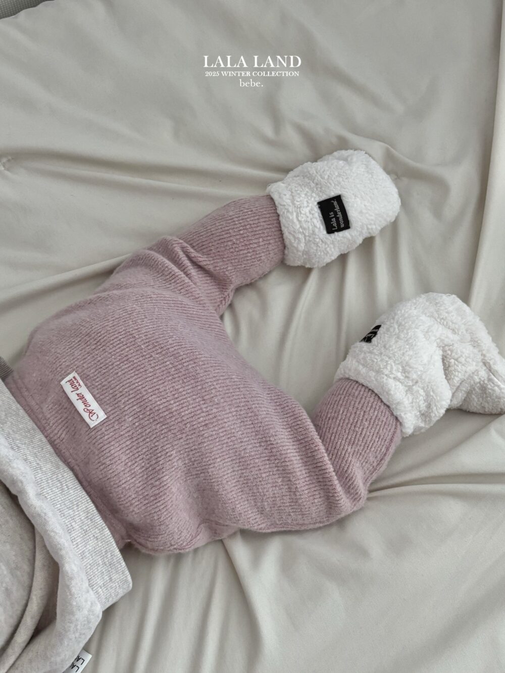 <b>LALALAND內搭褲</b>Winter 기모 니트 레깅스   6-20M