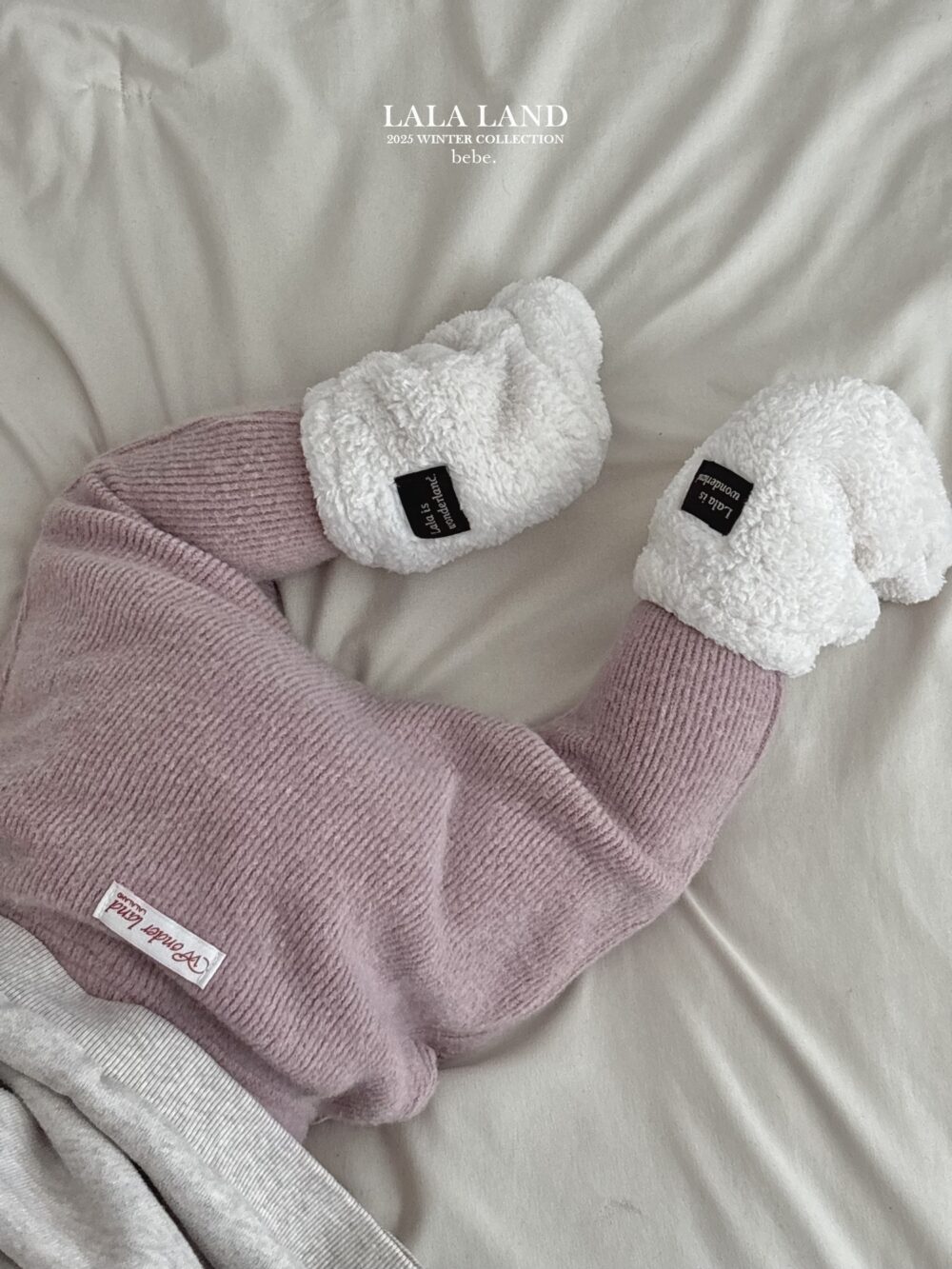 <b>LALALAND內搭褲</b>Winter 기모 니트 레깅스   6-20M