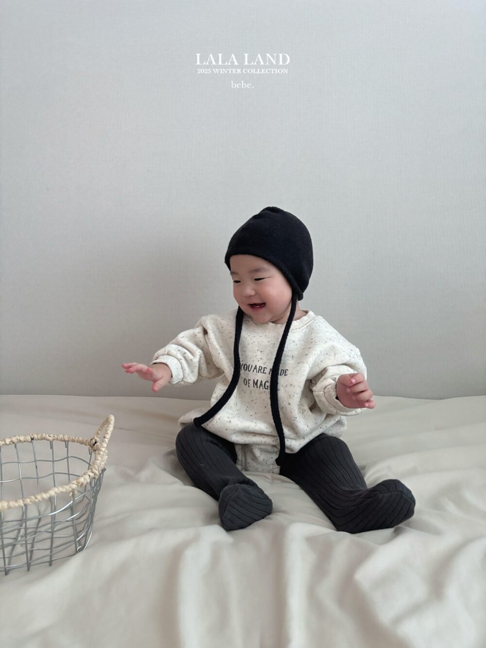 <b>LALALAND帽子</b>Winter컬러 니트 보넷  6-20M