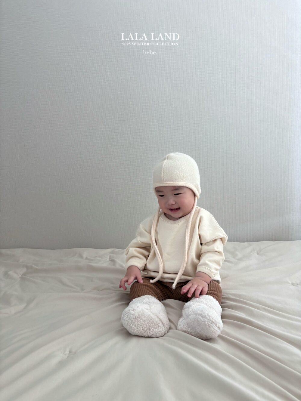 <b>LALALAND衛衣</b>Winter피치 랍빠 맨투맨  6-20M