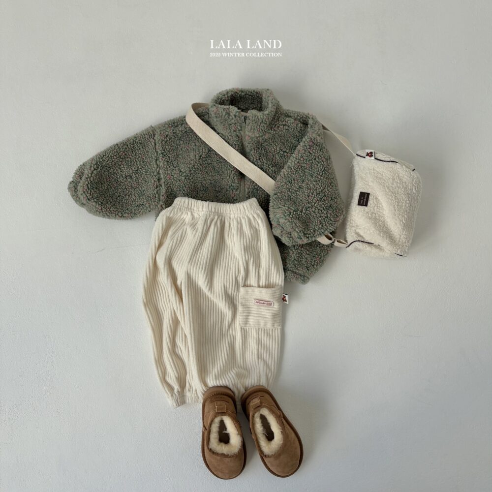 <b>LALALAND褲子</b>Winter 골덴 카고 조거 팬츠 75-120CM