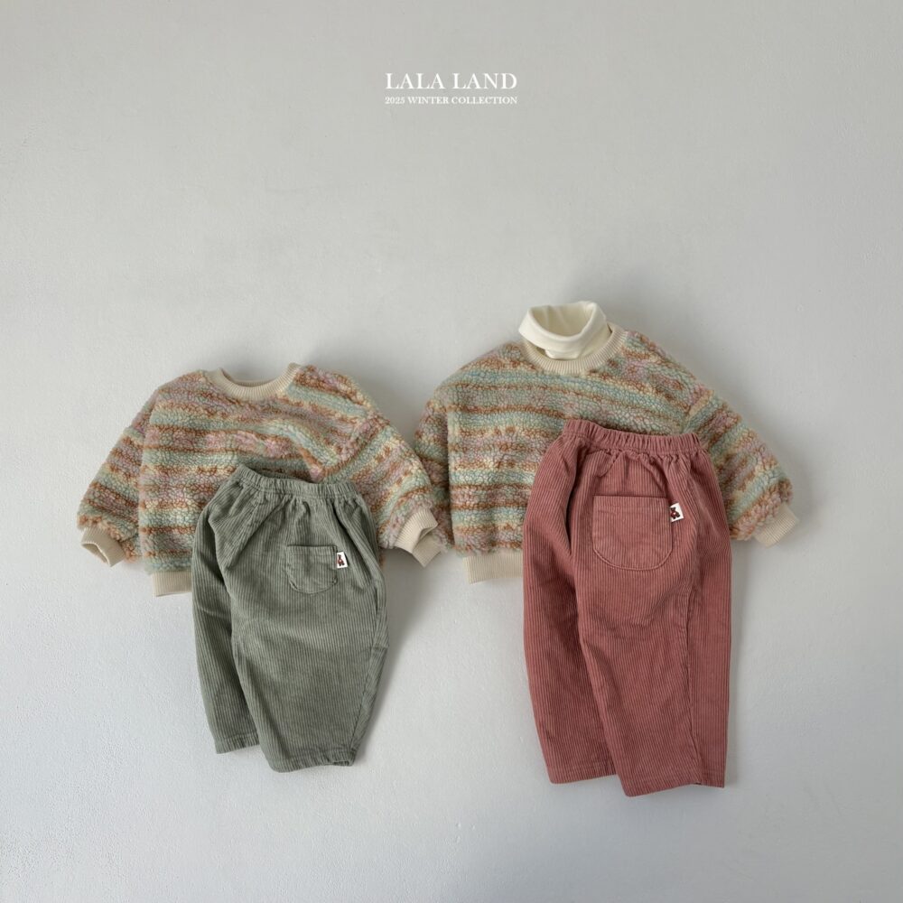 <b>LALALAND褲子</b>Winter 골덴 기모 바지 75-120CM