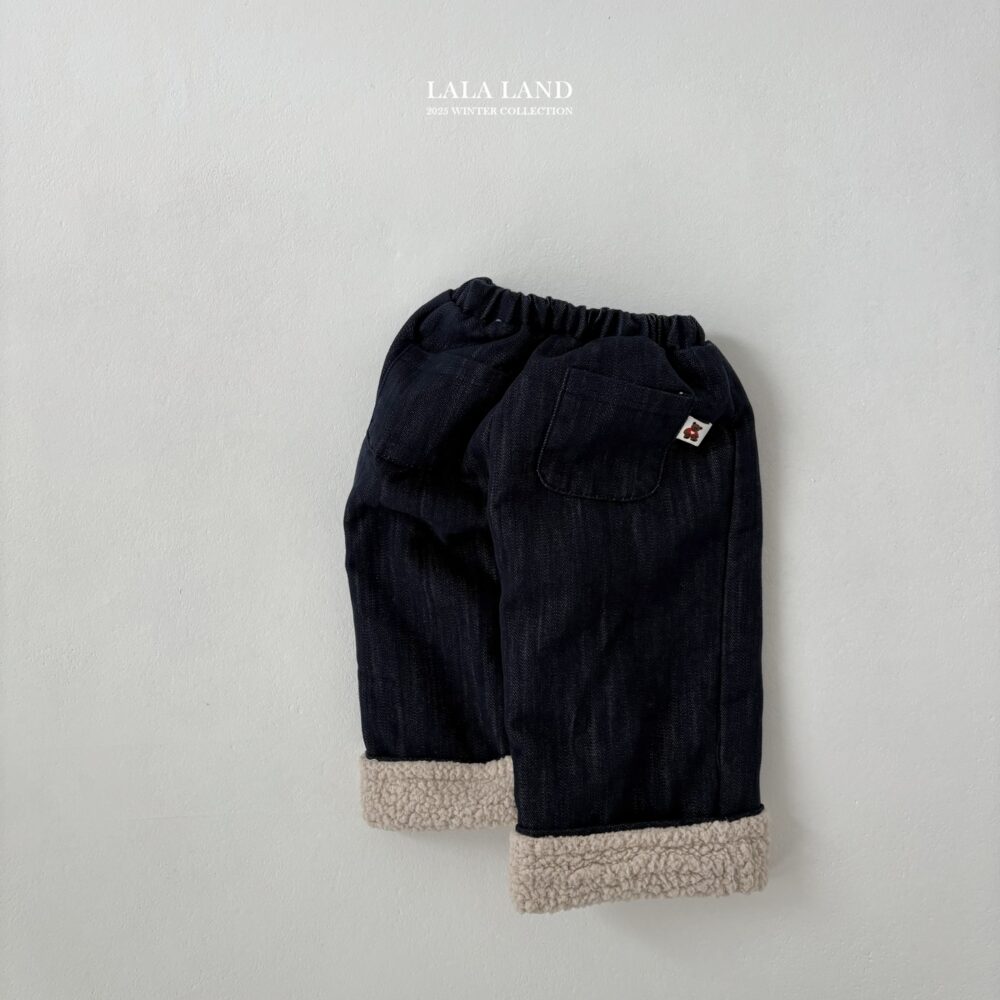 <b>LALALAND褲子</b>Winter 베어 데님 팬츠 75-120CM