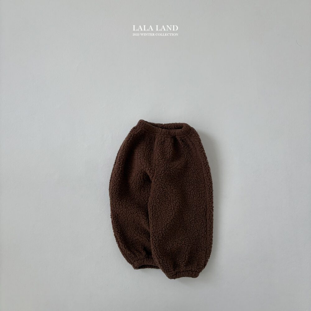 <b>LALALAND褲子</b>Winter 뽀글 조거 팬츠 75-120CM