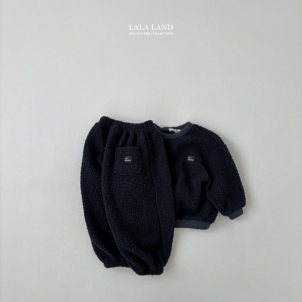 <b>LALALAND褲子</b>Winter 뽀글 조거 팬츠 75-120CM