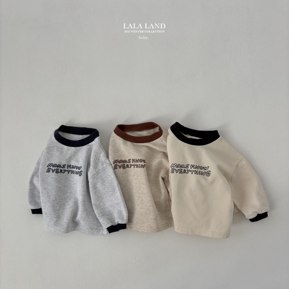 <b>LALALANDT恤</b>Winter 에브띵 배색티 6-20M