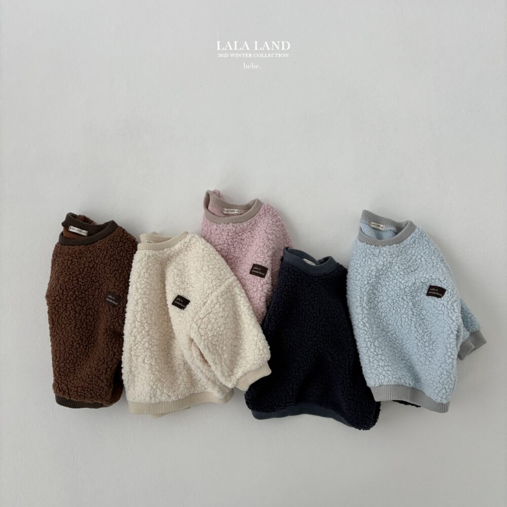<b>LALALAND上衣</b>Winter뽀글 맨투맨  6-20M